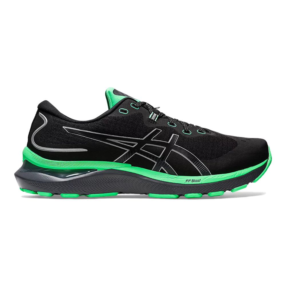 Men's Asics GEL-Cumulus 24 Lite-Show, Black/New Leaf, 10 D Medium