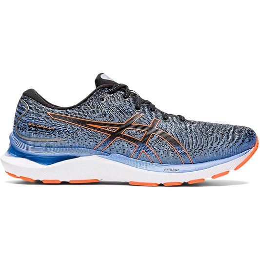 Men's Asics GEL-Cumulus 24, Black/Shocking Orange, 11 2E Wide