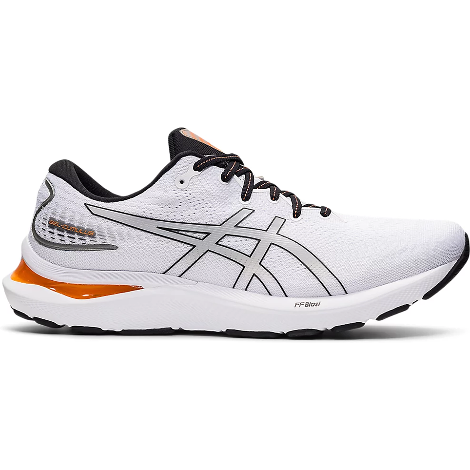 Men's Asics Gel-Cumulus 24, White/Piedmont Grey, 10 D Medium