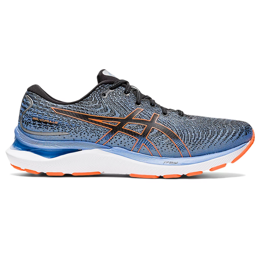 Men's Asics Gel-Cumulus 24, Black/Shocking Orange, 10.5 D Medium