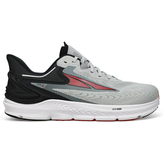 Men's Altra Torin 6, Gray/Red, 7.5 2E Wide
