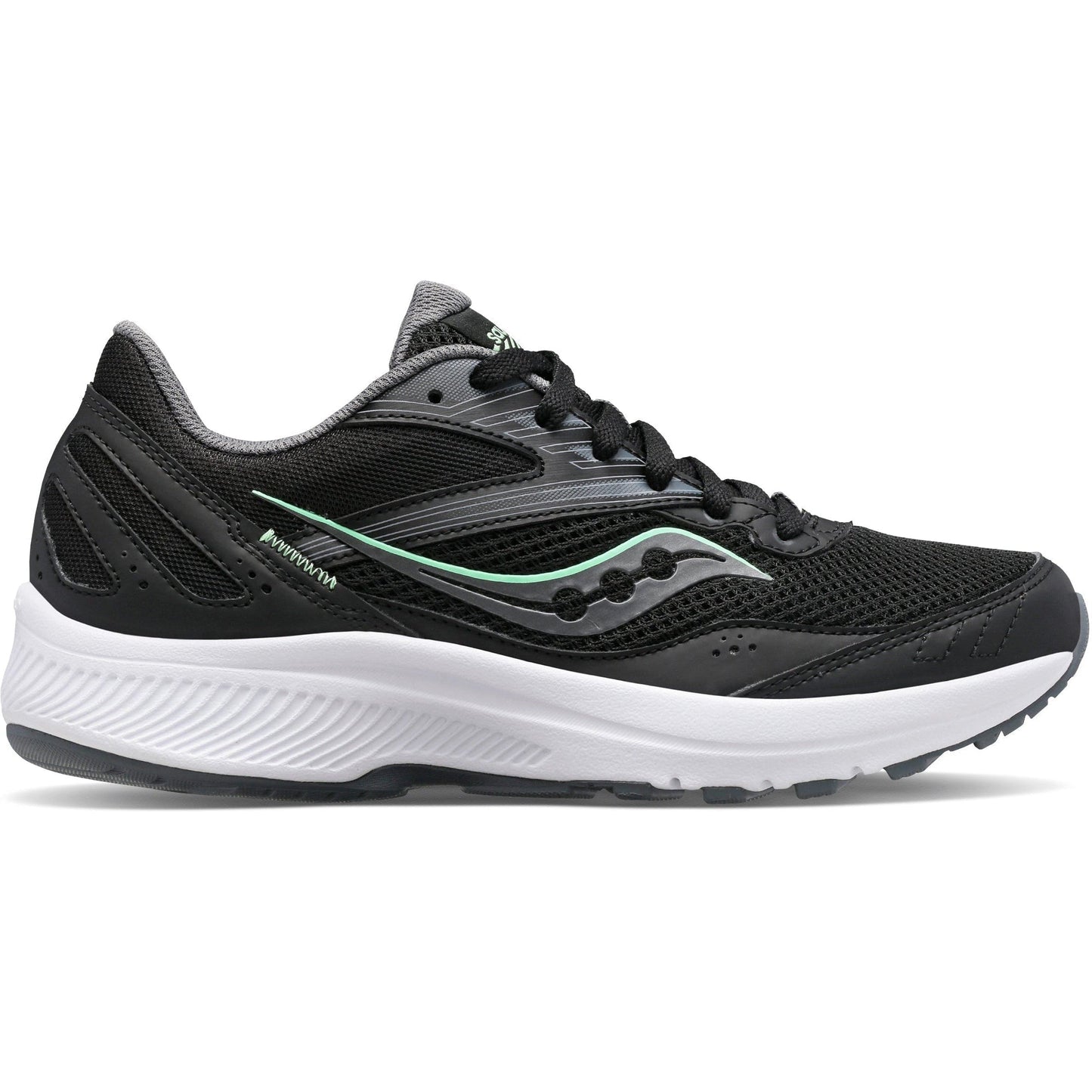 Women's Saucony Cohesion 15, SHADOW/QUARTZ, 7 D Wide