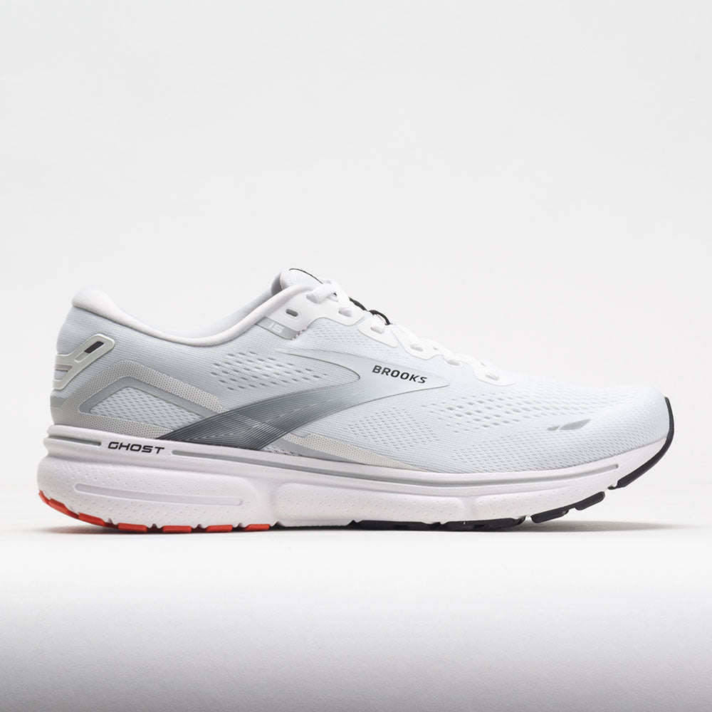 Brooks Ghost 15 Men's White/Black/Flame