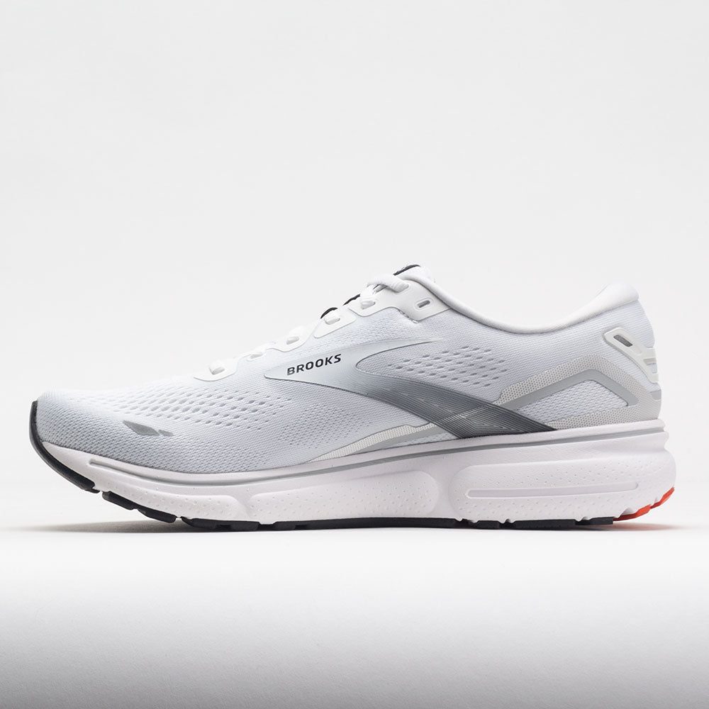 Brooks Ghost 15 Men's White/Black/Flame