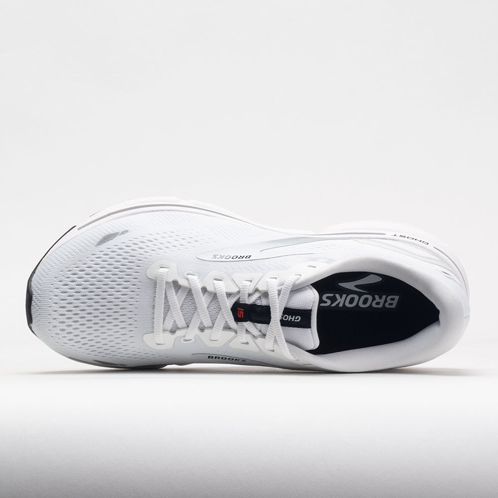 Brooks Ghost 15 Men's White/Black/Flame
