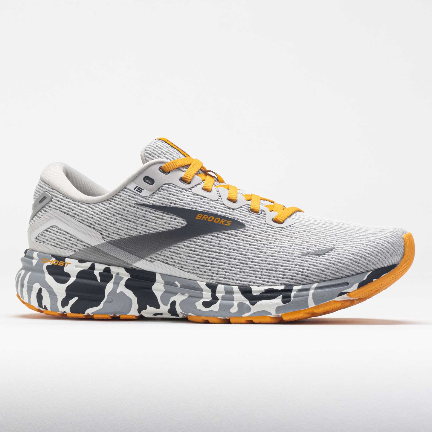 Brooks Ghost 15 Men's Camo Blanc/Gray/Sunflower