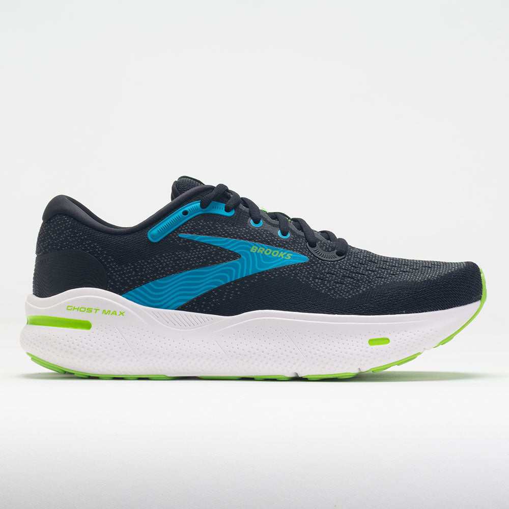 Brooks Ghost Max Men's Black/Atomic Blue/Jasmine