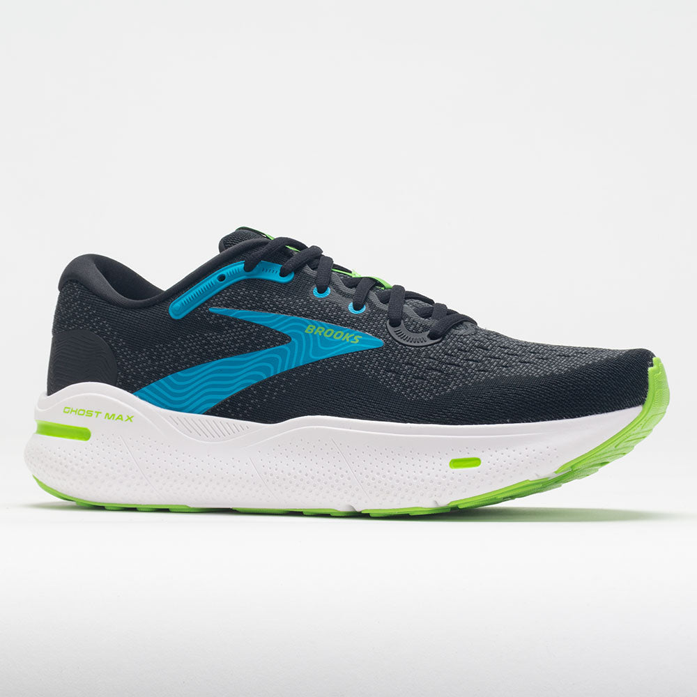 Brooks Ghost Max Men's Black/Atomic Blue/Jasmine