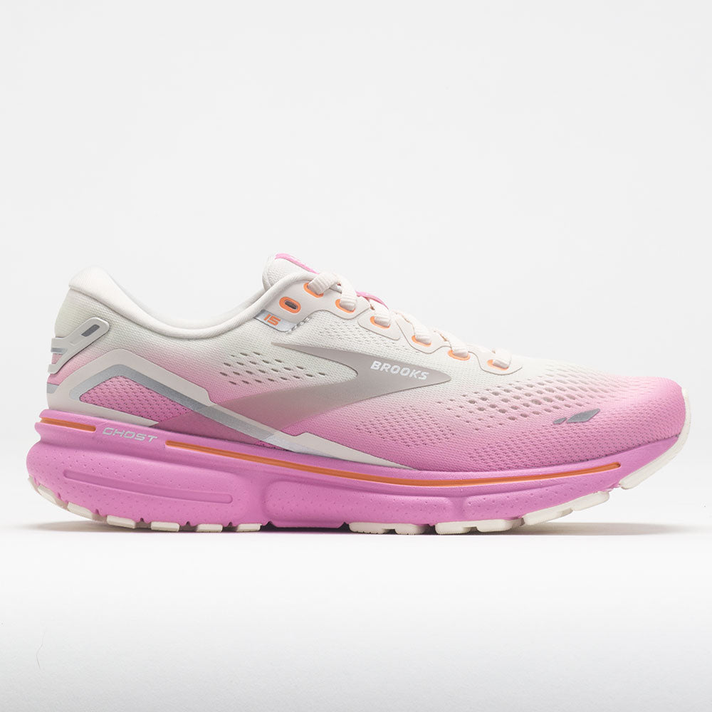 Brooks Ghost 15 Women's Grey/Coconut/Fuchsia