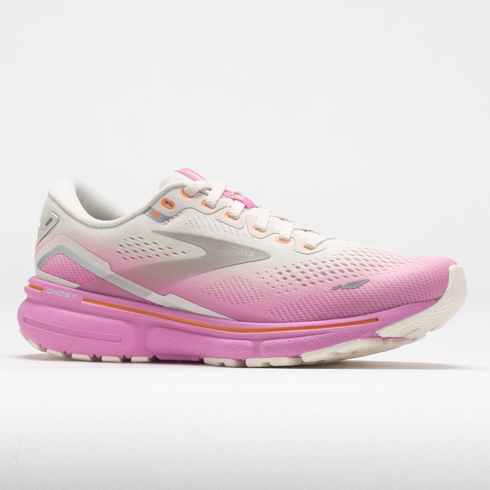 Brooks Ghost 15 Women's Grey/Coconut/Fuchsia