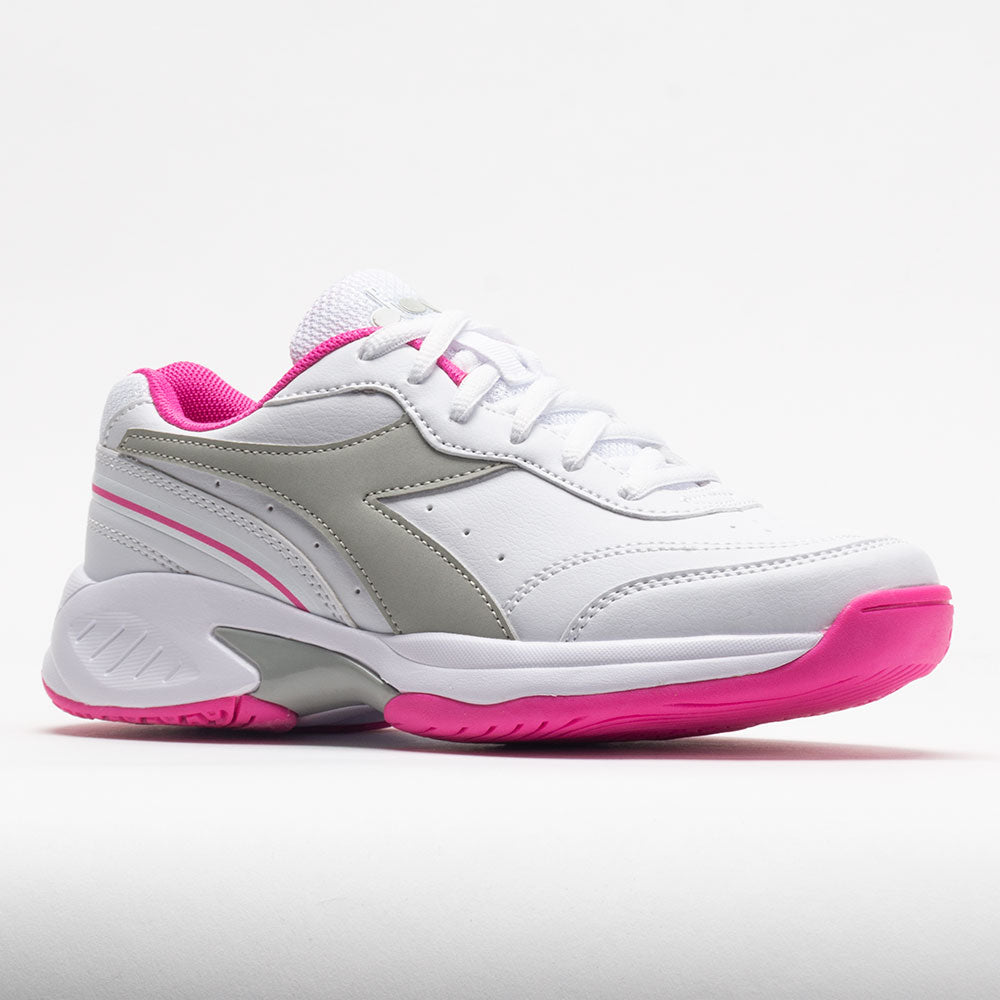 Diadora Challenge 4 SL Junior  White/Silver/Rodamine Red