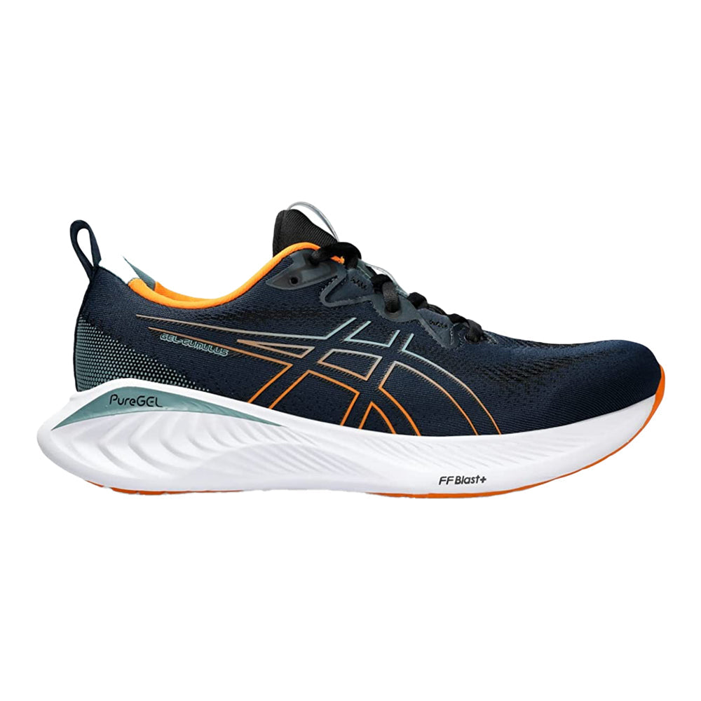 Men's Asics Gel-Cumulus 25, French Blue/Bright Orange, 10.5 D Medium