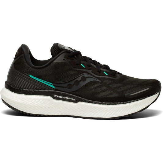Women's Saucony Triumph 19, Black/White, 7 B Medium